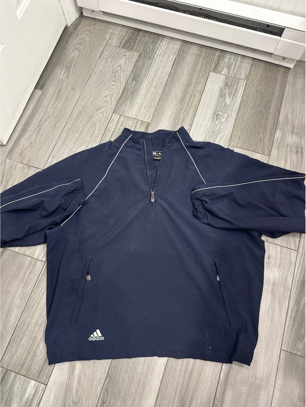 Adidas Men's Navy Blue Track Jacket XL